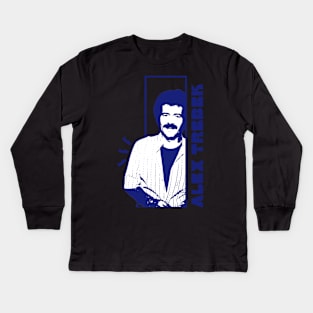 Alex trebek ||| Vintage style Kids Long Sleeve T-Shirt